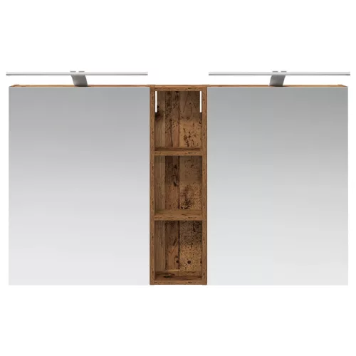  Fürdőszobai Szekrény Szett 3 pcs 120 x 14,5 x 70 cm Faanyag