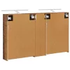  Fürdőszobai Szekrény Szett 3 pcs 120 x 14,5 x 70 cm Faanyag
