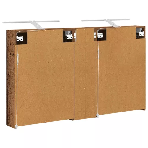  Fürdőszobai Szekrény Szett 3 pcs 120 x 14,5 x 70 cm Faanyag