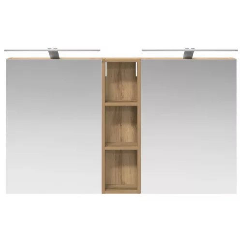  Fürdőszobai Szekrény Szett 3 pcs 120 x 14,5 x 70 cm Faanyag