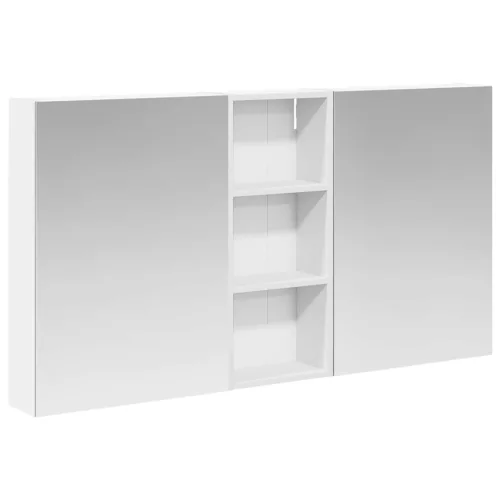  Fürdőszobai Szekrény Szett 3 pcs 130 x 14,5 x 70 cm Faanyag