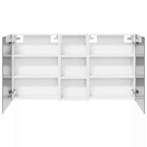  Fürdőszobai Szekrény Szett 3 pcs 130 x 14,5 x 70 cm Faanyag