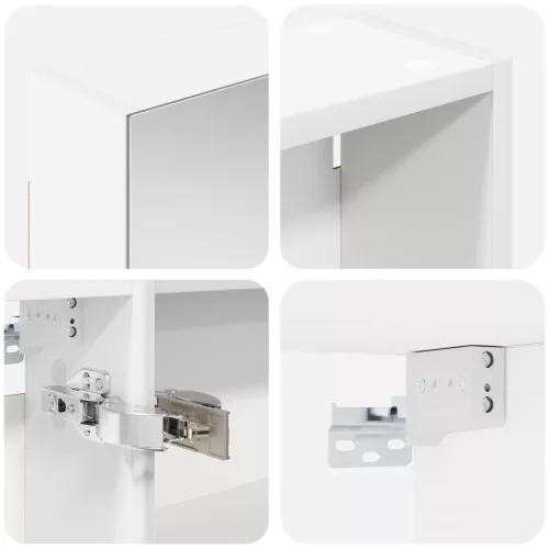  Fürdőszobai Szekrény Szett 3 pcs 130 x 14,5 x 70 cm Faanyag