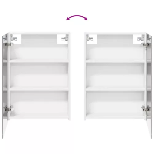  Fürdőszobai Szekrény Szett 3 pcs 130 x 14,5 x 70 cm Faanyag