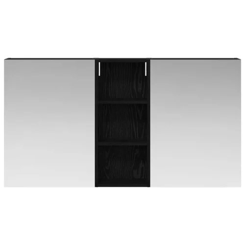  Fürdőszobai Szekrény Szett 3 pcs 130 x 14,5 x 70 cm Faanyag