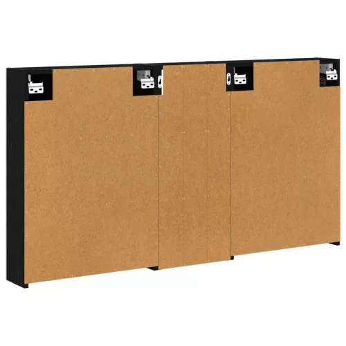  Fürdőszobai Szekrény Szett 3 pcs 130 x 14,5 x 70 cm Faanyag