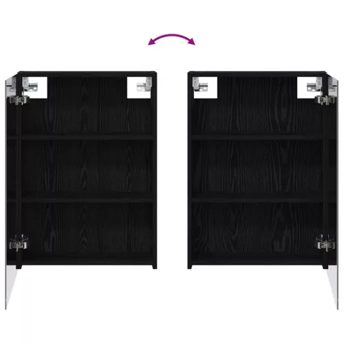  Fürdőszobai Szekrény Szett 3 pcs 130 x 14,5 x 70 cm Faanyag