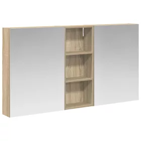    Fürdőszobai Szekrény Szett 3 pcs 130 x 14,5 x 70 cm Faanyag