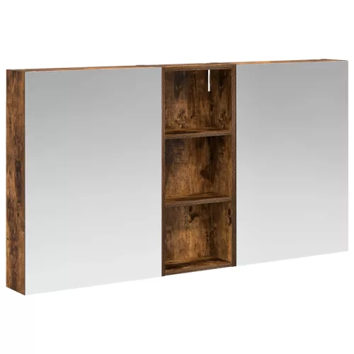  Fürdőszobai Szekrény Szett 3 pcs 130 x 14,5 x 70 cm Faanyag