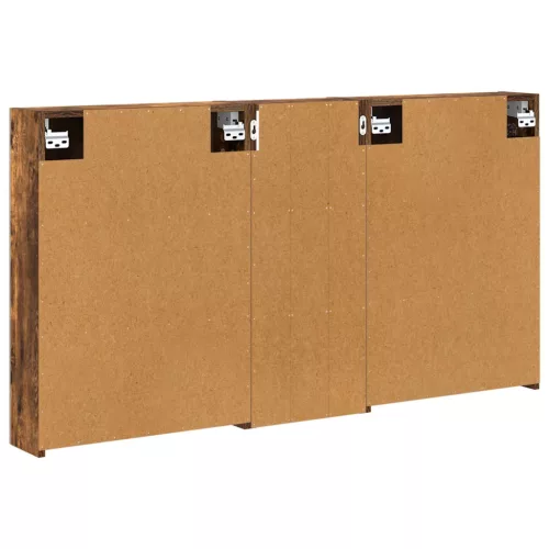  Fürdőszobai Szekrény Szett 3 pcs 130 x 14,5 x 70 cm Faanyag