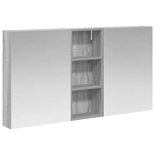  Fürdőszobai Szekrény Szett 3 pcs 130 x 14,5 x 70 cm Faanyag