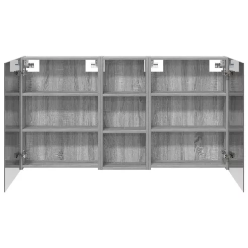  Fürdőszobai Szekrény Szett 3 pcs 130 x 14,5 x 70 cm Faanyag