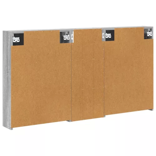  Fürdőszobai Szekrény Szett 3 pcs 130 x 14,5 x 70 cm Faanyag