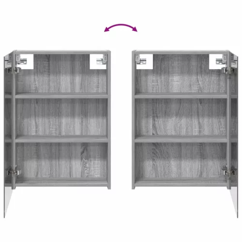  Fürdőszobai Szekrény Szett 3 pcs 130 x 14,5 x 70 cm Faanyag