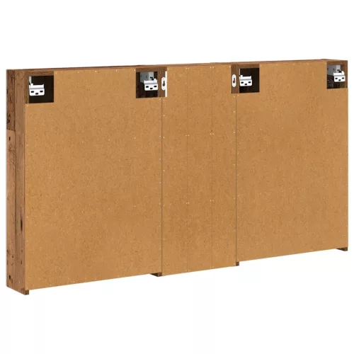  Fürdőszobai Szekrény Szett 3 pcs 130 x 14,5 x 70 cm Faanyag