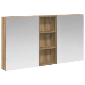    Fürdőszobai Szekrény Szett 3 pcs 130 x 14,5 x 70 cm Faanyag