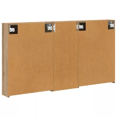  Fürdőszobai Szekrény Szett 3 pcs 130 x 14,5 x 70 cm Faanyag