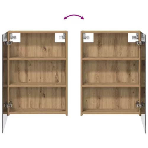  Fürdőszobai Szekrény Szett 3 pcs 130 x 14,5 x 70 cm Faanyag