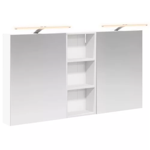  Fürdőszobai Szekrény Szett 3 pcs 130 x 14,5 x 70 cm Faanyag