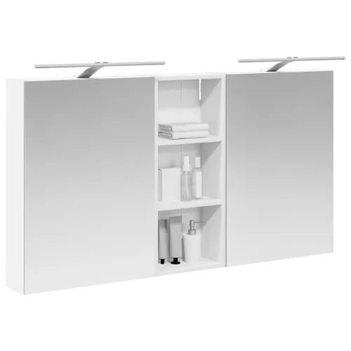  Fürdőszobai Szekrény Szett 3 pcs 130 x 14,5 x 70 cm Faanyag