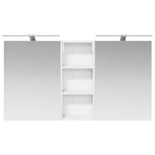  Fürdőszobai Szekrény Szett 3 pcs 130 x 14,5 x 70 cm Faanyag