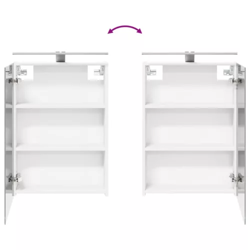  Fürdőszobai Szekrény Szett 3 pcs 130 x 14,5 x 70 cm Faanyag