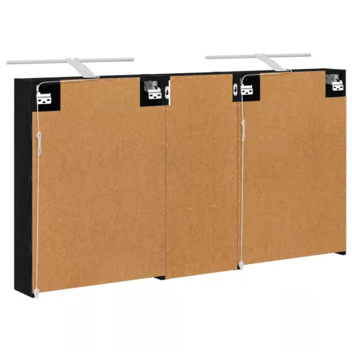  Fürdőszobai Szekrény Szett 3 pcs 130 x 14,5 x 70 cm Faanyag