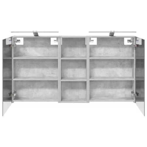  Fürdőszobai Szekrény Szett 3 pcs 130 x 14,5 x 70 cm Faanyag