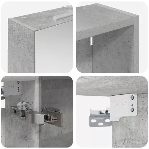  Fürdőszobai Szekrény Szett 3 pcs 130 x 14,5 x 70 cm Faanyag