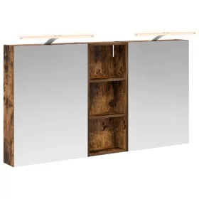    Fürdőszobai Szekrény Szett 3 pcs 130 x 14,5 x 70 cm Faanyag