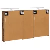  Fürdőszobai Szekrény Szett 3 pcs 130 x 14,5 x 70 cm Faanyag
