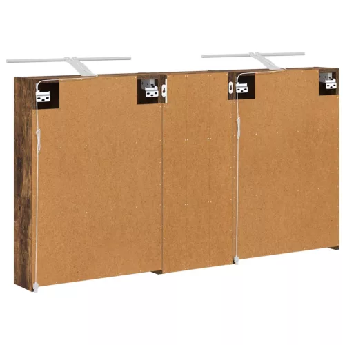  Fürdőszobai Szekrény Szett 3 pcs 130 x 14,5 x 70 cm Faanyag