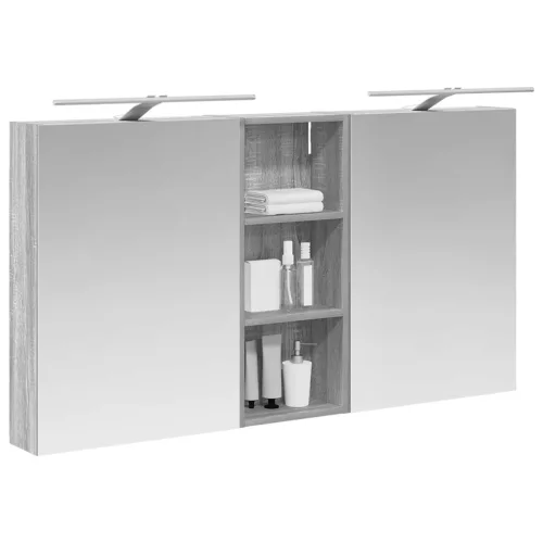  Fürdőszobai Szekrény Szett 3 pcs 130 x 14,5 x 70 cm Faanyag