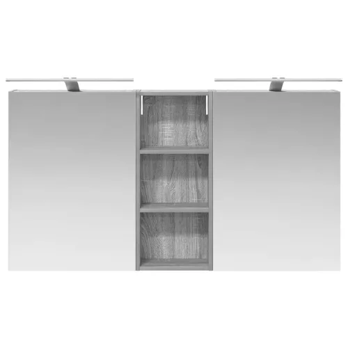  Fürdőszobai Szekrény Szett 3 pcs 130 x 14,5 x 70 cm Faanyag