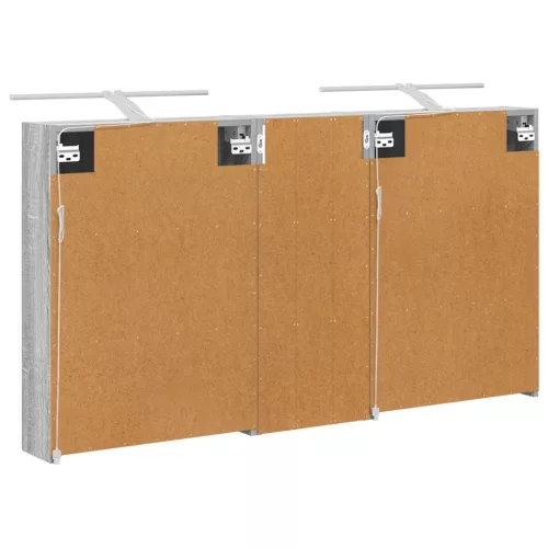  Fürdőszobai Szekrény Szett 3 pcs 130 x 14,5 x 70 cm Faanyag