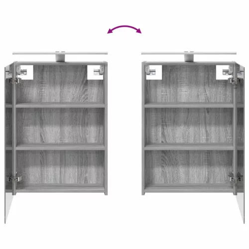  Fürdőszobai Szekrény Szett 3 pcs 130 x 14,5 x 70 cm Faanyag