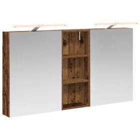    Fürdőszobai Szekrény Szett 3 pcs 130 x 14,5 x 70 cm Faanyag