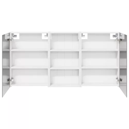  Fürdőszobai Szekrény Szett 3 pcs 140 x 14,5 x 70 cm Faanyag