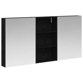    Fürdőszobai Szekrény Szett 3 pcs 140 x 14,5 x 70 cm Faanyag