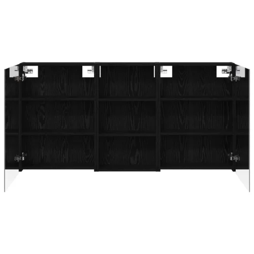  Fürdőszobai Szekrény Szett 3 pcs 140 x 14,5 x 70 cm Faanyag