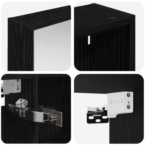  Fürdőszobai Szekrény Szett 3 pcs 140 x 14,5 x 70 cm Faanyag