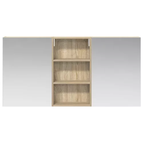  Fürdőszobai Szekrény Szett 3 pcs 140 x 14,5 x 70 cm Faanyag