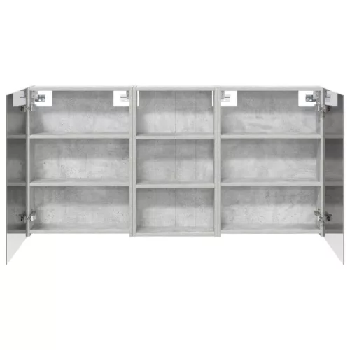  Fürdőszobai Szekrény Szett 3 pcs 140 x 14,5 x 70 cm Faanyag