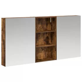    Fürdőszobai Szekrény Szett 3 pcs 140 x 14,5 x 70 cm Faanyag