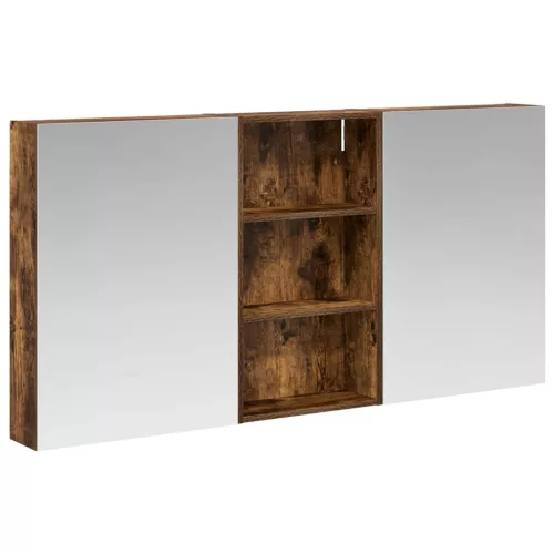  Fürdőszobai Szekrény Szett 3 pcs 140 x 14,5 x 70 cm Faanyag