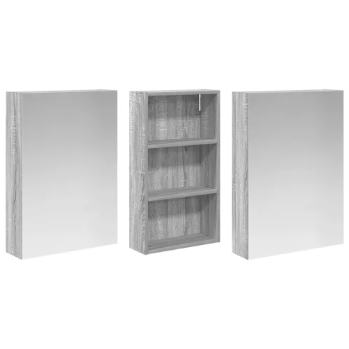  Fürdőszobai Szekrény Szett 3 pcs 140 x 14,5 x 70 cm Faanyag