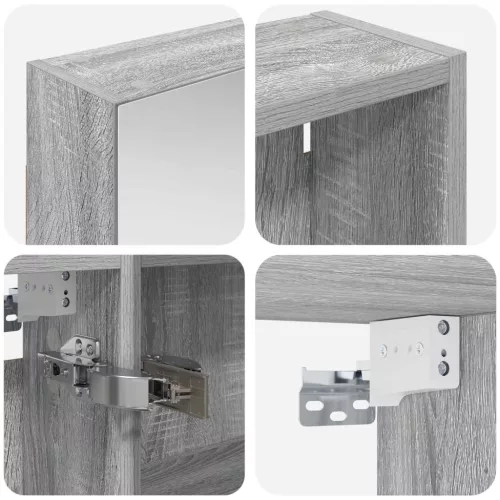  Fürdőszobai Szekrény Szett 3 pcs 140 x 14,5 x 70 cm Faanyag