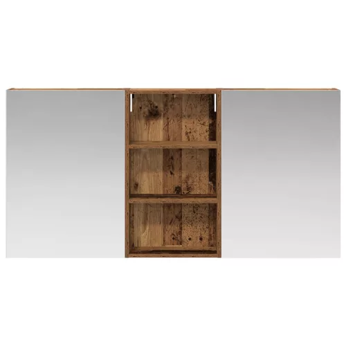  Fürdőszobai Szekrény Szett 3 pcs 140 x 14,5 x 70 cm Faanyag