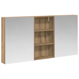    Fürdőszobai Szekrény Szett 3 pcs 140 x 14,5 x 70 cm Faanyag