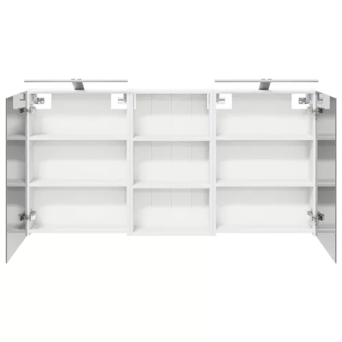  Fürdőszobai Szekrény Szett 3 pcs 140 x 14,5 x 70 cm Faanyag